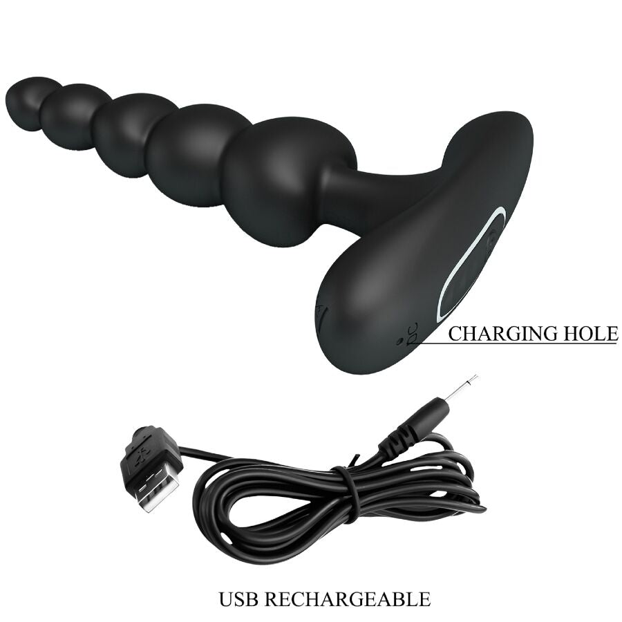 PRETTY LOVE - CORBAN VIBRATORE ANALE 10 VIBRAZIONI NERO – Classici vibratori anali o vaginali – foto 8