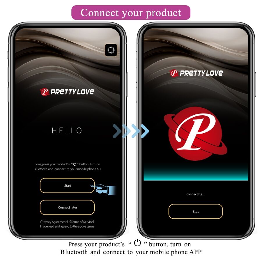 PRETTY LOVE - VIBRATORE CONTROLLATO DA APP LEVIATHAN VIOLA – Vibratori con APP – foto 12