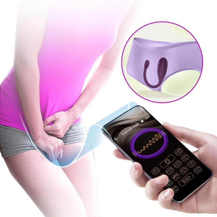 PRETTY LOVE - VIBRATORE CONTROLLATO DA APP LEVIATHAN VIOLA – Vibratori con APP – foto 9