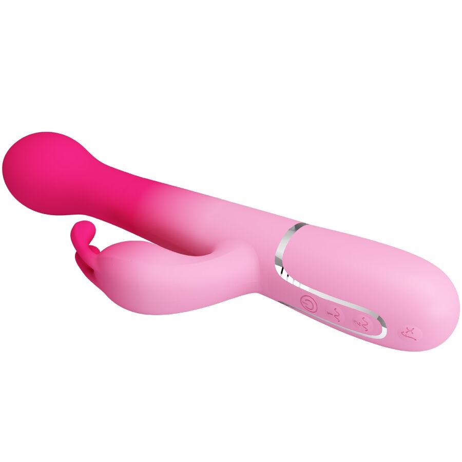 PRETTY LOVE - DEJON 3 IN 1 MULTIFUNZIONE VIBRATORE CONIGLIO ROSA – Vibratori HI-TECH – foto 4