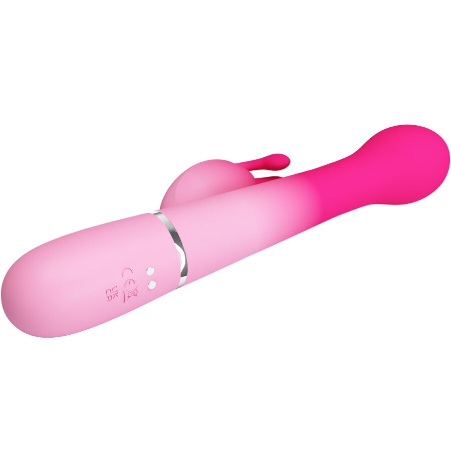 PRETTY LOVE - DEJON 3 IN 1 MULTIFUNZIONE VIBRATORE CONIGLIO ROSA – Vibratori HI-TECH – foto 6