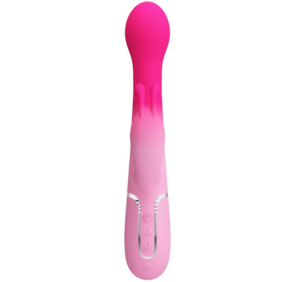 PRETTY LOVE - DEJON 3 IN 1 MULTIFUNZIONE VIBRATORE CONIGLIO ROSA – Vibratori HI-TECH – foto 3
