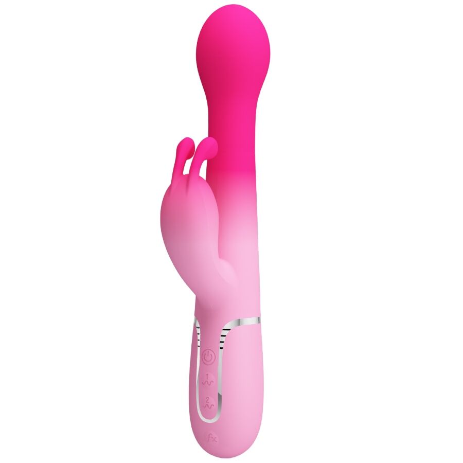 PRETTY LOVE - DEJON 3 IN 1 MULTIFUNZIONE VIBRATORE CONIGLIO ROSA – Vibratori HI-TECH