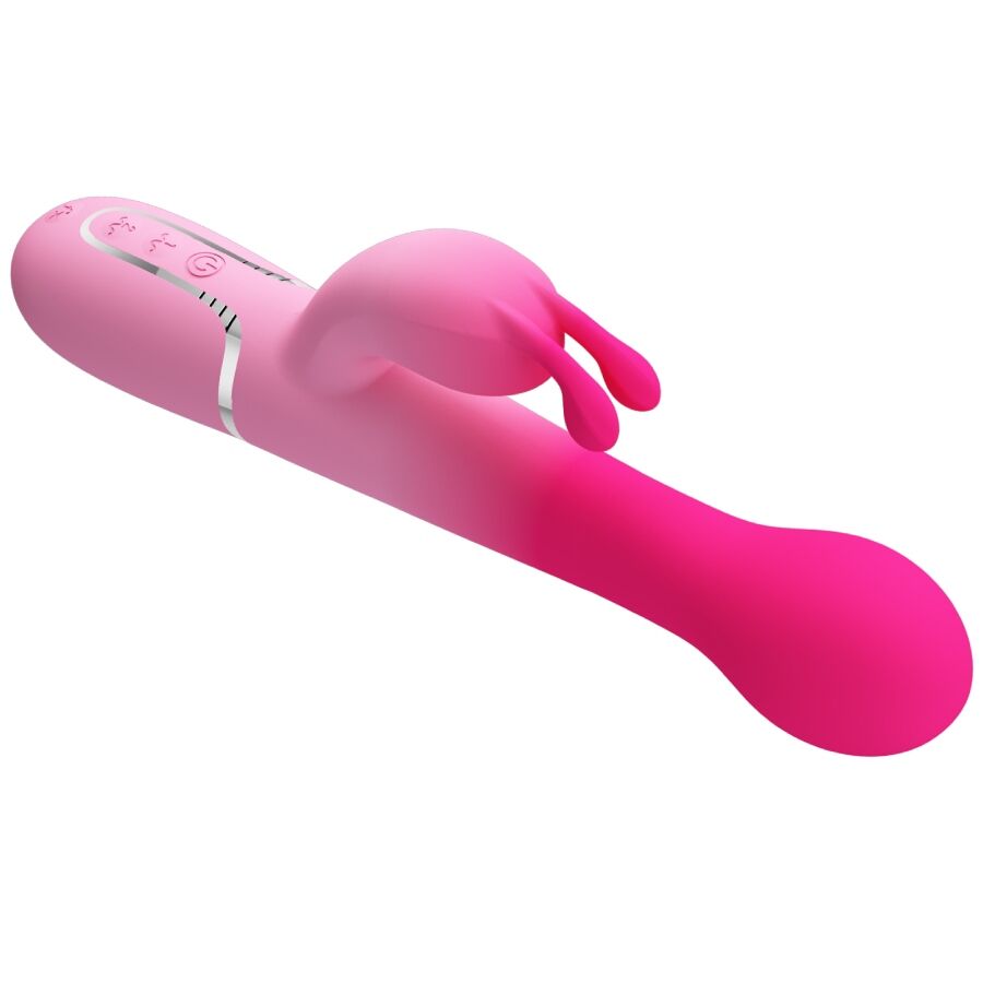 PRETTY LOVE - DEJON 3 IN 1 MULTIFUNZIONE VIBRATORE CONIGLIO ROSA – Vibratori HI-TECH – foto 7