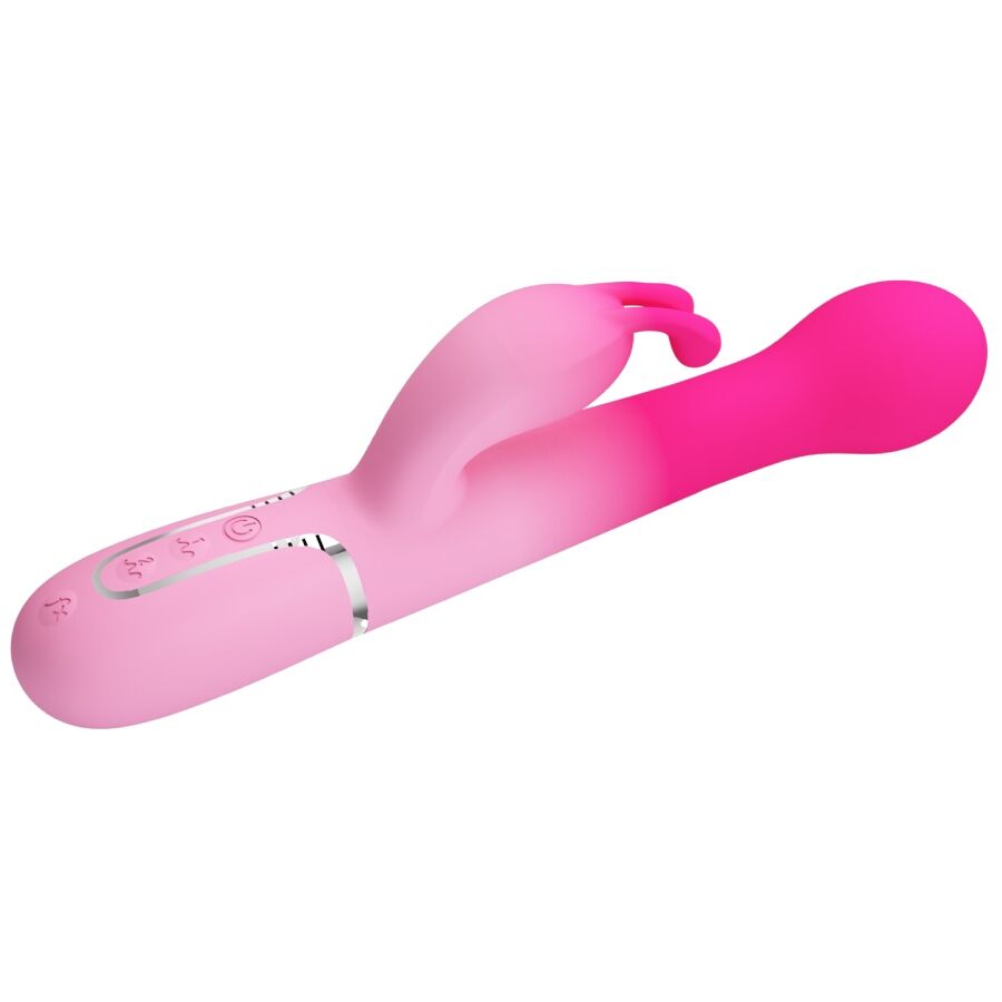 PRETTY LOVE - DEJON 3 IN 1 MULTIFUNZIONE VIBRATORE CONIGLIO ROSA – Vibratori HI-TECH – foto 5