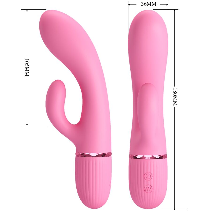 PRETTY LOVE - VIBRATORE CONIGLIO MARSKI E PUNTO G ROSA – Vibratori di coniglio – foto 6