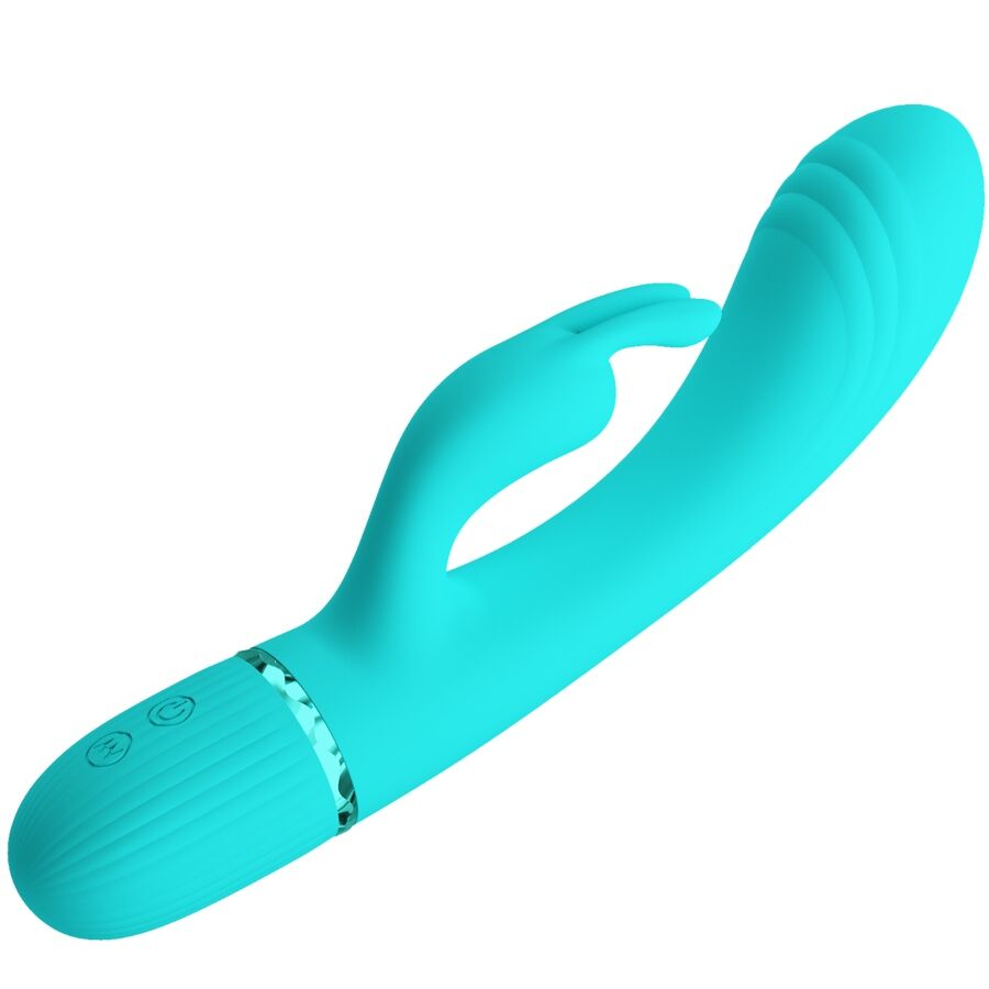 PRETTY LOVE - SCOCCO VIBRATORE CONIGLIO TURCHESE – Vibratori di coniglio – foto 4