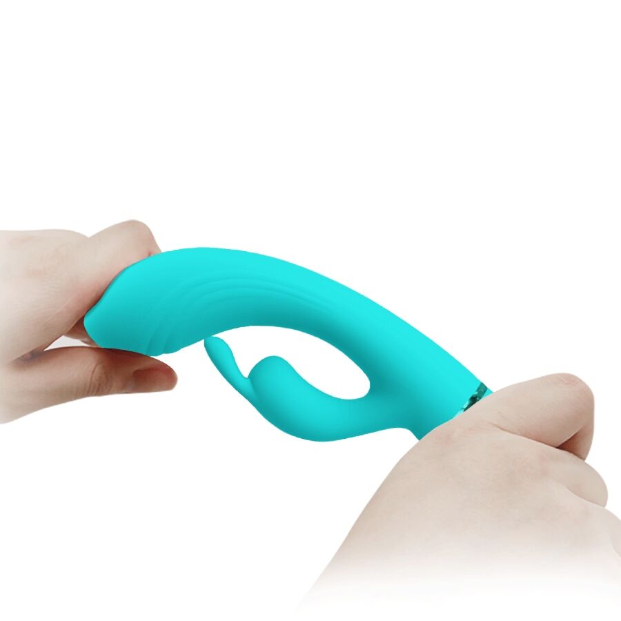 PRETTY LOVE - SCOCCO VIBRATORE CONIGLIO TURCHESE – Vibratori di coniglio – foto 8