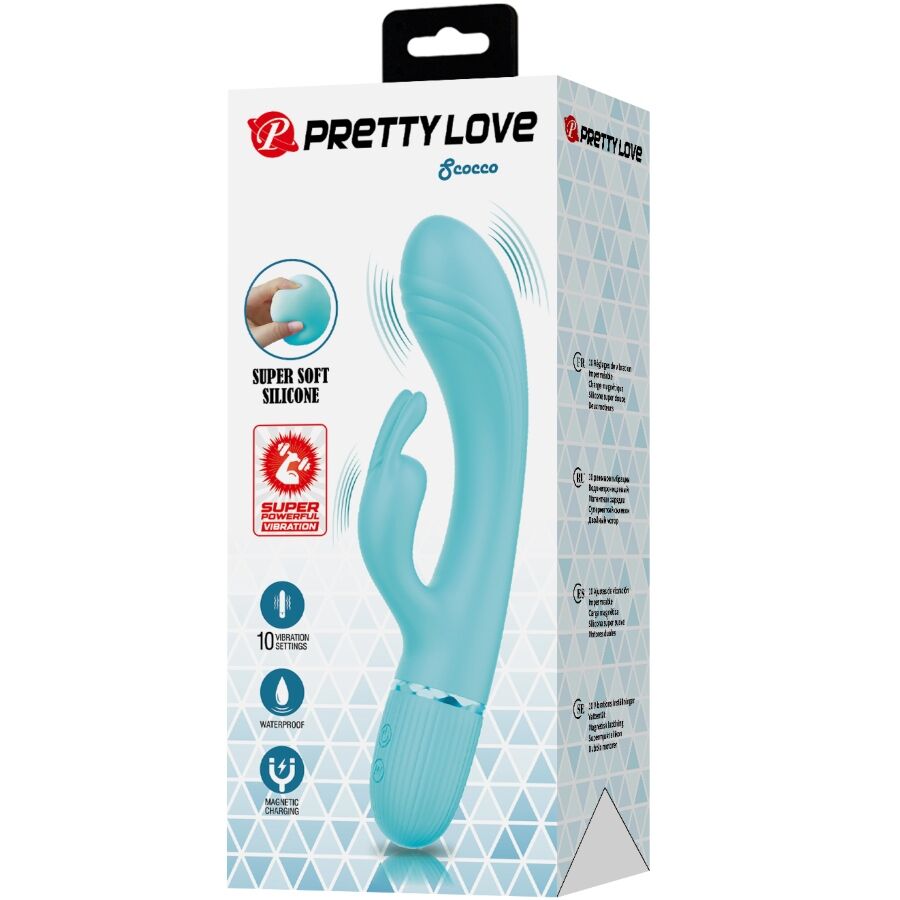 PRETTY LOVE - SCOCCO VIBRATORE CONIGLIO TURCHESE – Vibratori di coniglio – foto 11