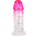 PRETTY LOVE - GUAINA DI ALLARGAMENTO REALISTICA WILFORD CON PENE RILIEVO ROSA – Copri pene con estensione