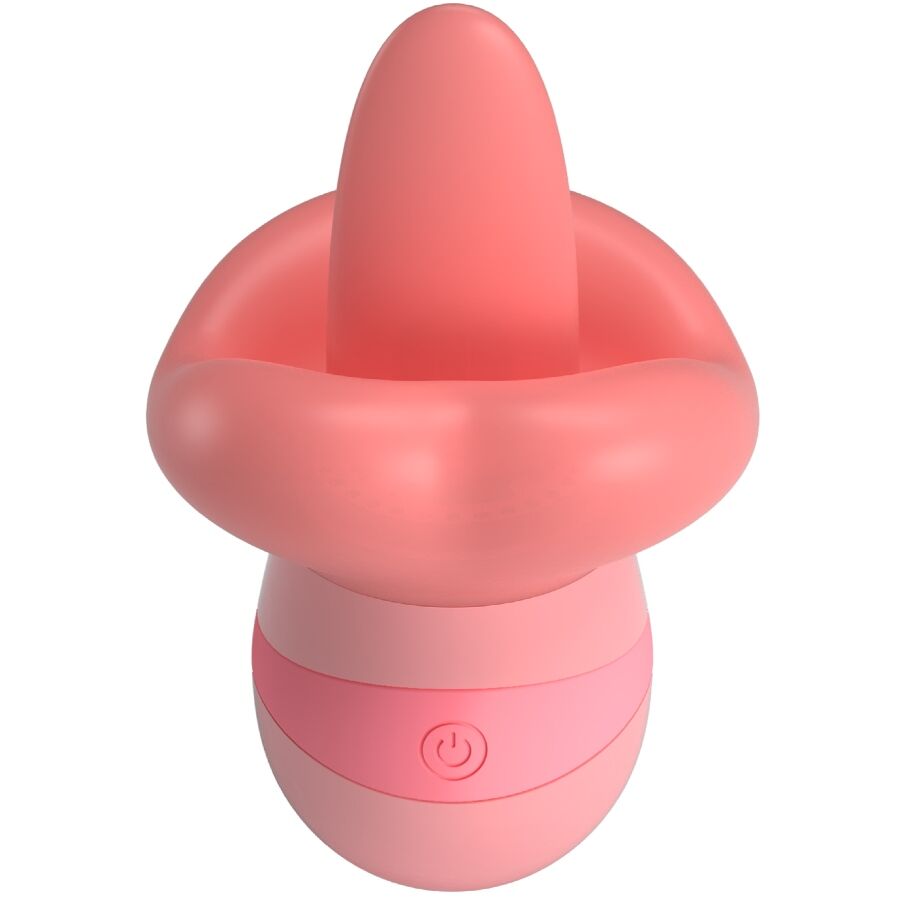 PRETTY LOVE - STIMOLATORE PER CLITORIDE LINGUA KYLEE 10 VIBRAZIONI ROSA NUDO – Per il clitoride