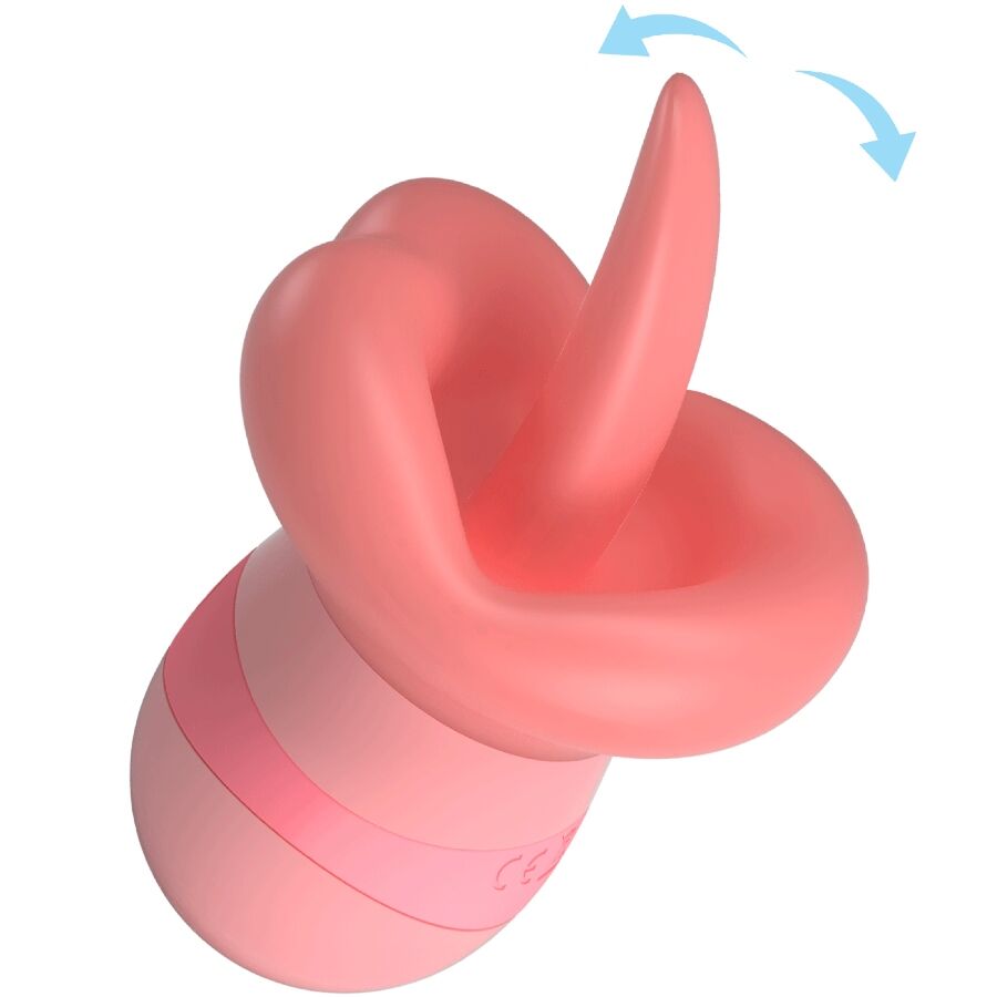 PRETTY LOVE - STIMOLATORE PER CLITORIDE LINGUA KYLEE 10 VIBRAZIONI ROSA NUDO – Per il clitoride – foto 6