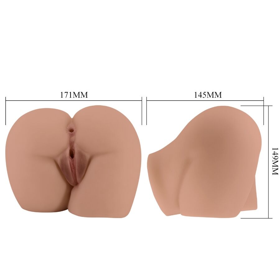 CRAZY BULL - BERNACE ASS VIBRATORE CON VAGINA REALISTICA E ANO CARNE TELECOMANDO – Vagine con vibrazione – foto 9