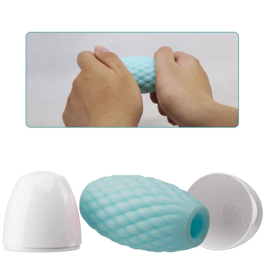 PRETTY LOVE - ATHENA EROS SILICONE MASTURBATORE MASCHILE AZZURRO CIELO – Vari masturbatori – foto 5