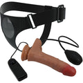 PRETTY LOVE - SLIP UNIVERSALE CON DILDO VIBRANTE E SQUIRTING 15,5 CM MULATO – Imbracature a vibrazione