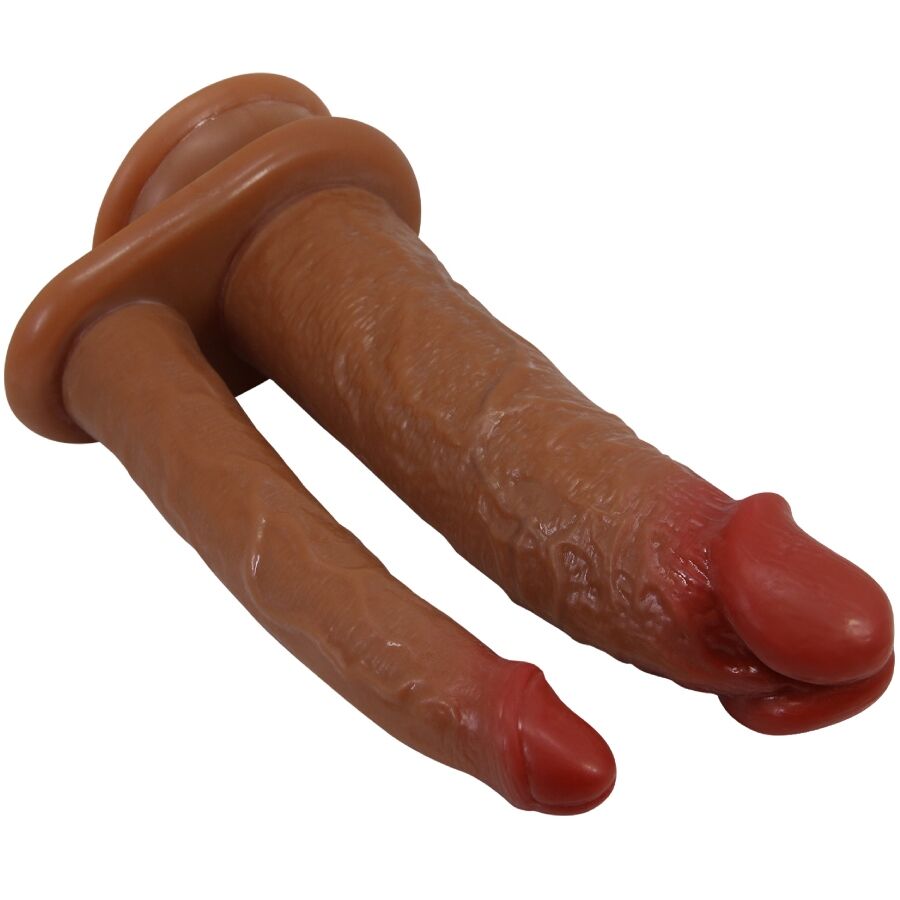PRETTY LOVE - GORAN DOPPIO DILDO REALISTICO NATURALE MULATO – Doppio pene – foto 3