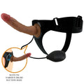 PRETTY LOVE - KYTON UNIVERSAL HARNESS SLIP CON DILDO SQUIRTING 19 CM MULATO – Imbracature senza vibrazioni
