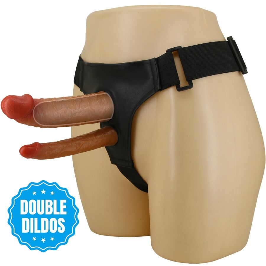 PRETTY LOVE - SLIP KEAVEN HARNESS UNIVERSALE E COMODO DOPPIO DILDO – Doppio pene – foto 2