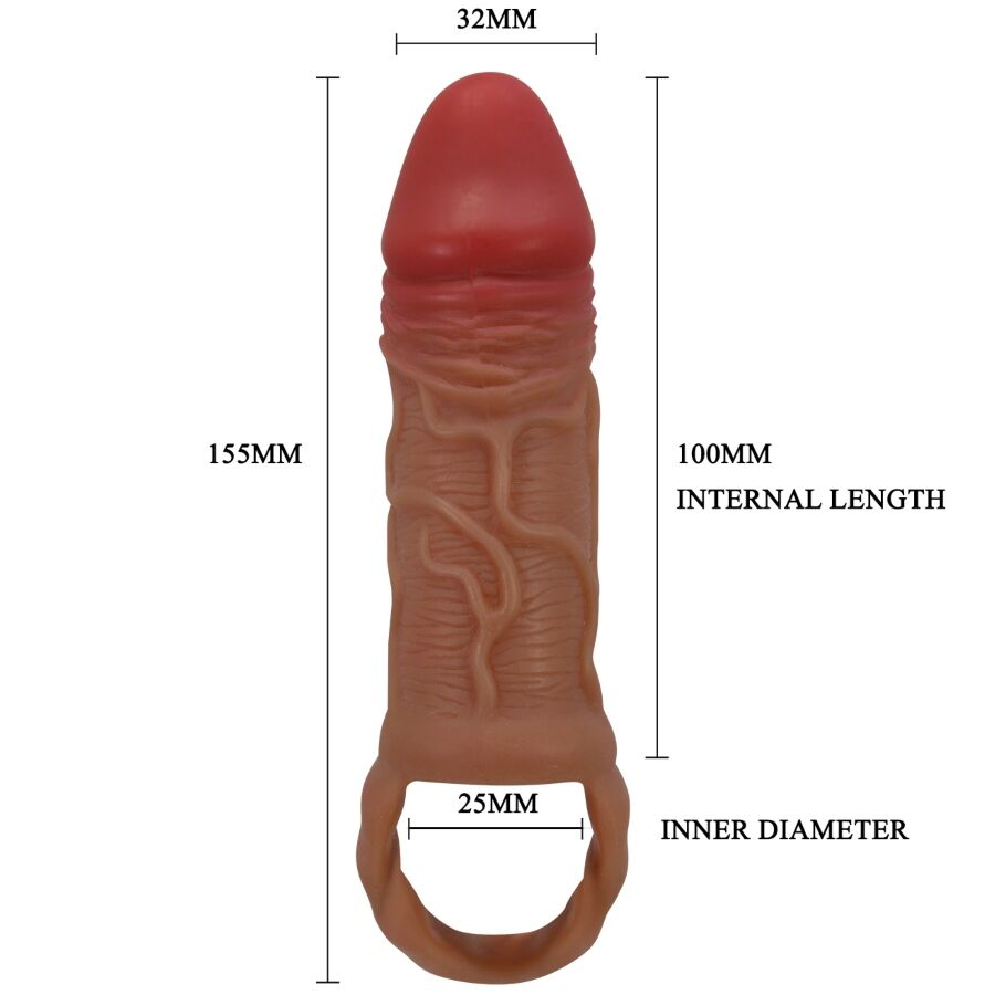 PRETTY LOVE - GUAINA PER PENE PEIRRE 10 CM – Copri pene con estensione – foto 8