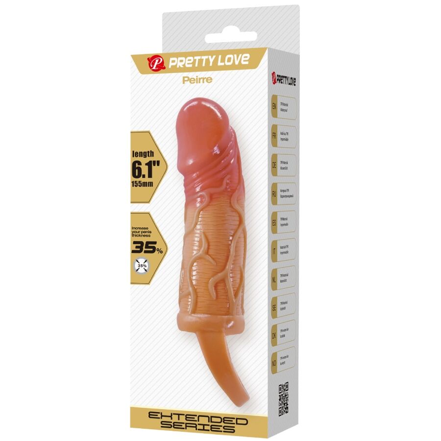 PRETTY LOVE - GUAINA PER PENE PEIRRE 10 CM – Copri pene con estensione – foto 9