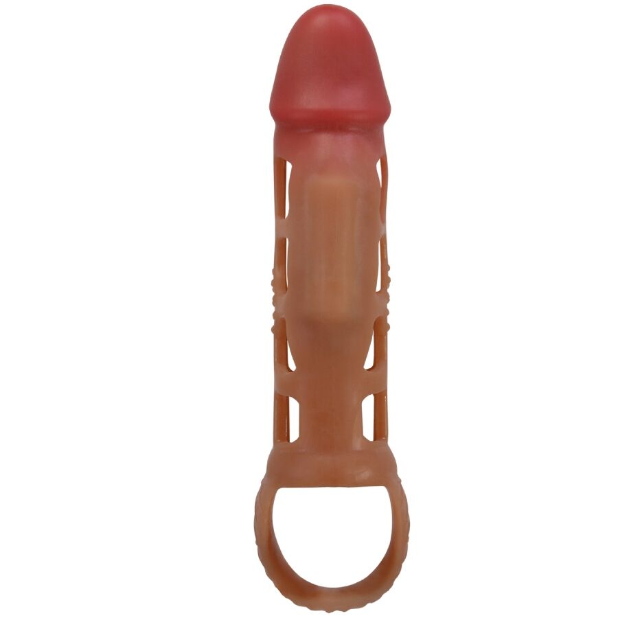 PRETTY LOVE - PRESTON VIBRANTE GUAINA PER PENE 18 CM – Copri pene con estensione – foto 2