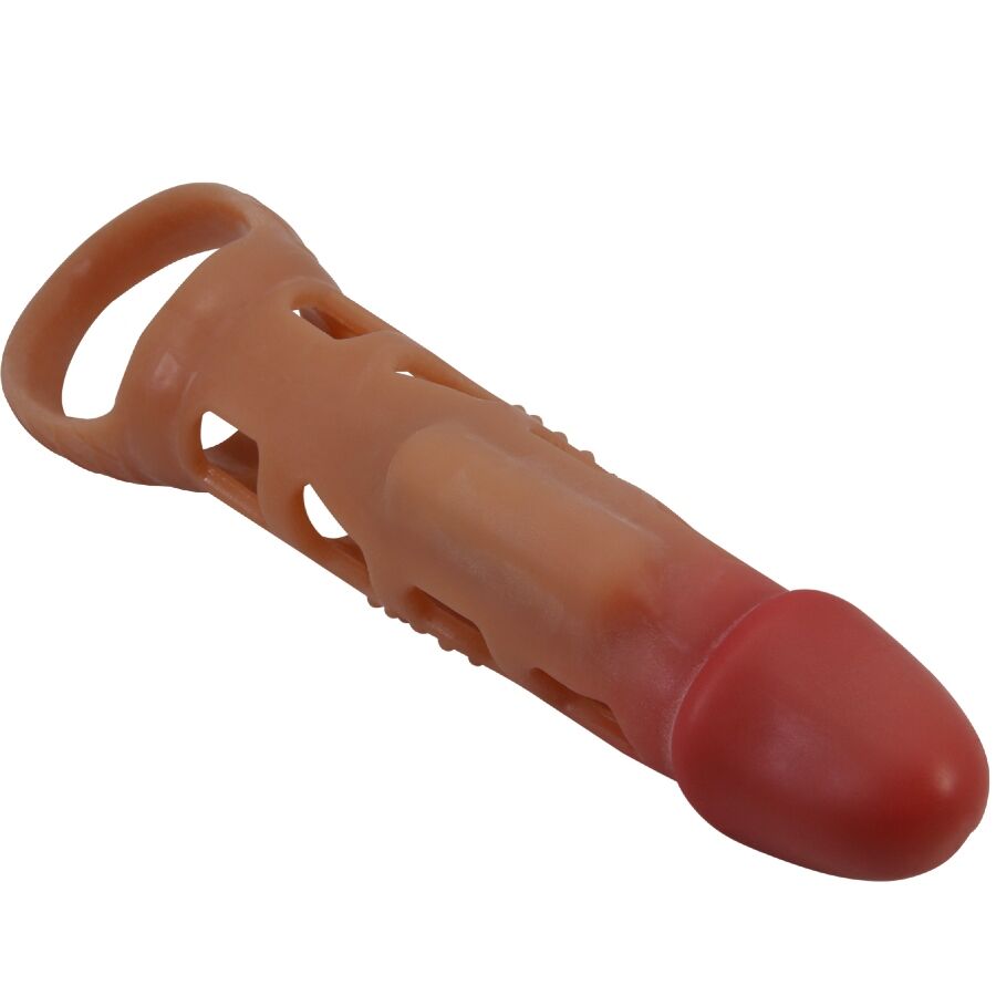 PRETTY LOVE - PRESTON VIBRANTE GUAINA PER PENE 18 CM – Copri pene con estensione – foto 3