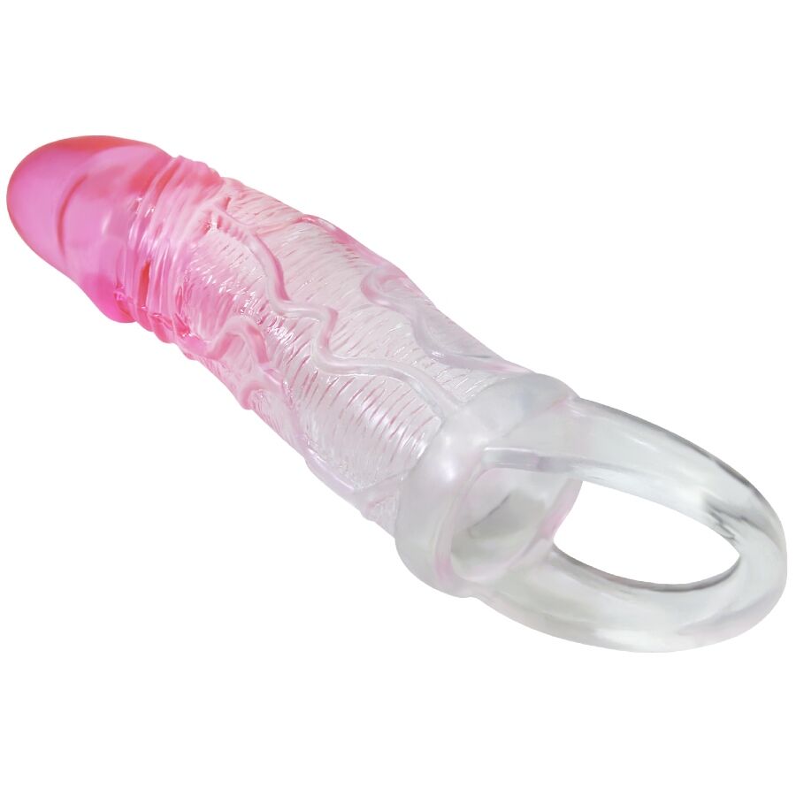 PRETTY LOVE - ODES REALISTICO 2 CM GUAINA DI ALLARGAMENTO PER PENE ROSA – Copri pene con estensione – foto 3