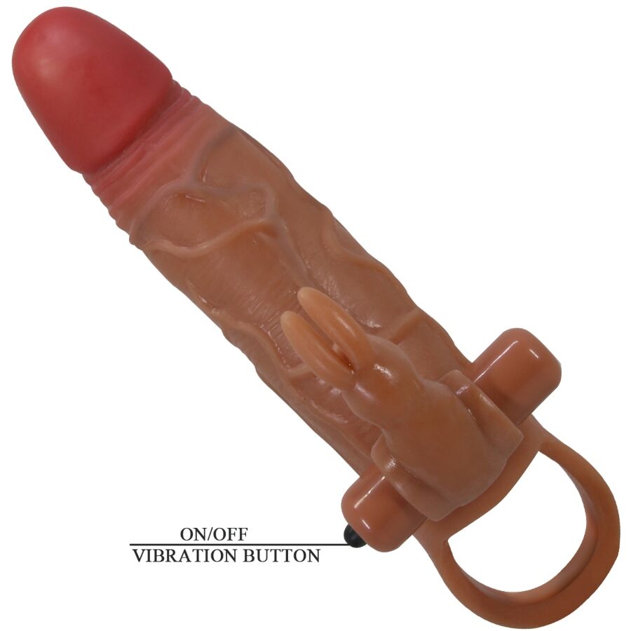 PRETTY LOVE - GUAINA PER PENE OSMAR + STIMOLATORE VIBRANTE PER CLITORIDE – Copri pene con estensione – foto 5