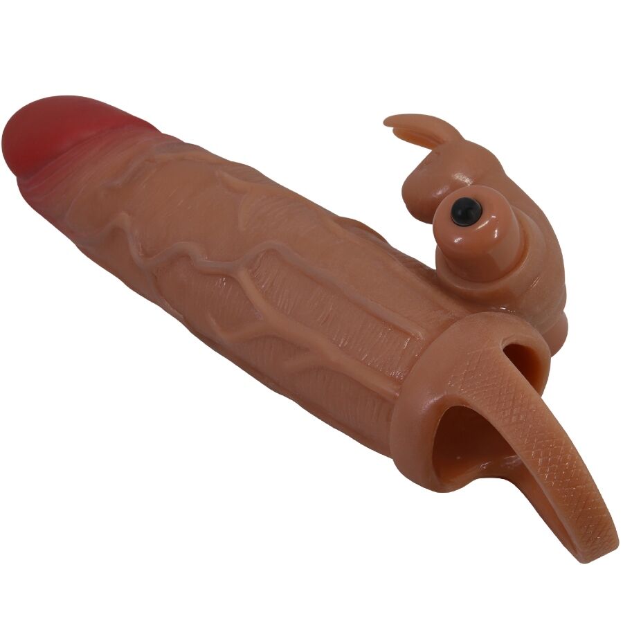 PRETTY LOVE - GUAINA PER PENE OSMAR + STIMOLATORE VIBRANTE PER CLITORIDE – Copri pene con estensione – foto 3
