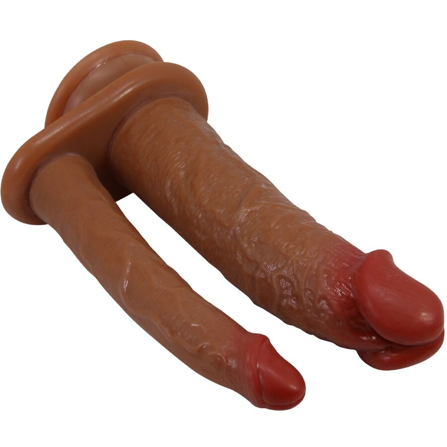 PRETTY LOVE - HULBERT DOPPIO DILDO REALISTICO CON VIBRAZIONE MULATO – Doppio pene – foto 3