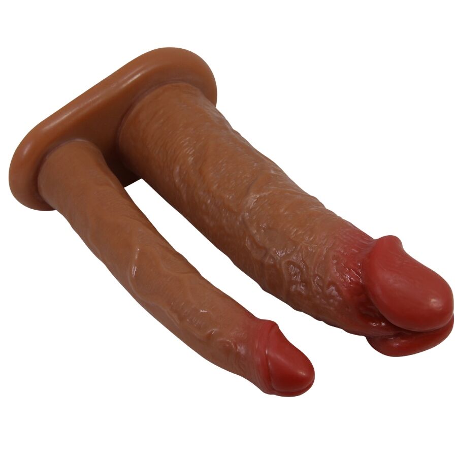 PRETTY LOVE - YAIRON DOPPIO GUAINA PER PENE CON ESTENSIONE 4 CM MULATTO – Copri pene con estensione – foto 2