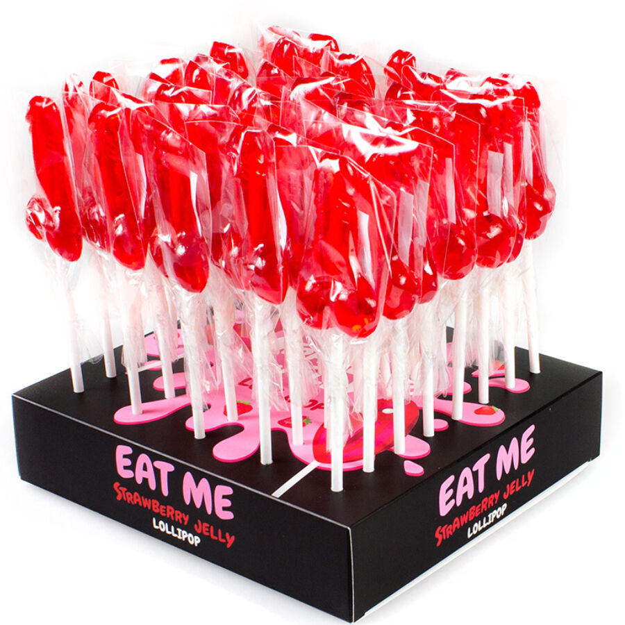 SECRETPLAY - ASSORTIMENTO ESPOSITIVO LECCA LECCA AL PENE CON ALCOOL 40 UNITÀ – Dolcetti divertenti