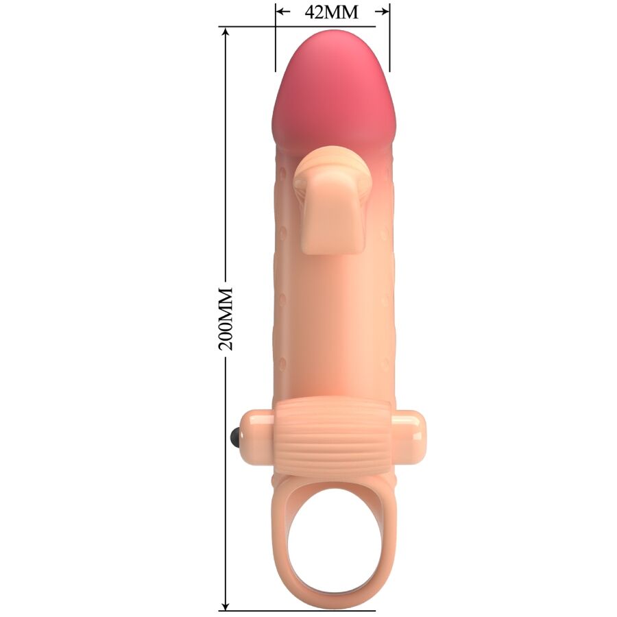 ROMANCE - GUAINA PER PENE VIBRANTE NATURALE – Copri pene con estensione – foto 8