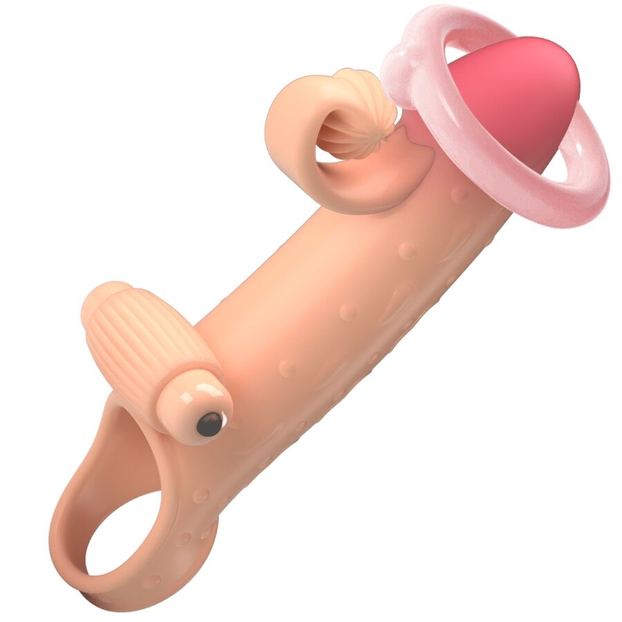 ROMANCE - GUAINA PER PENE VIBRANTE NATURALE – Copri pene con estensione