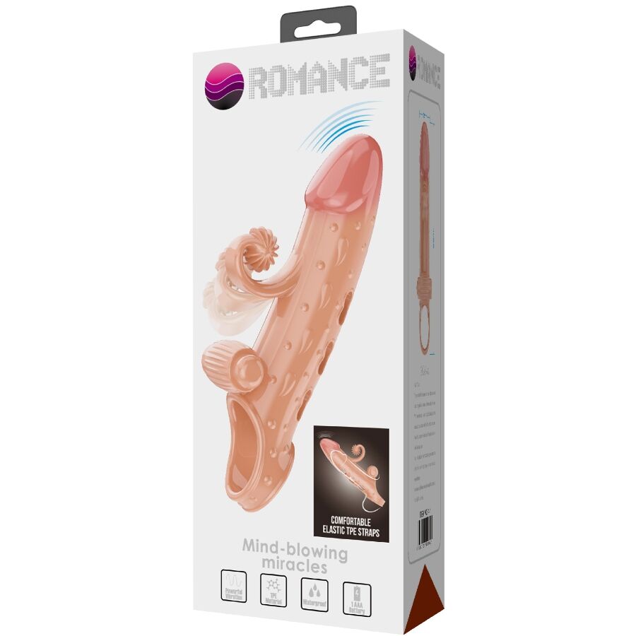 ROMANCE - GUAINA PER PENE VIBRANTE NATURALE – Copri pene con estensione – foto 11