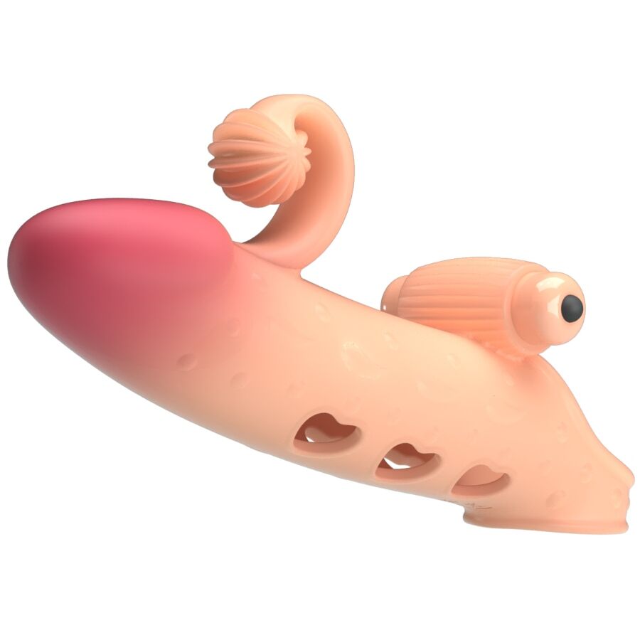 ROMANCE - GUAINA PER PENE VIBRANTE NATURALE – Copri pene con estensione – foto 5