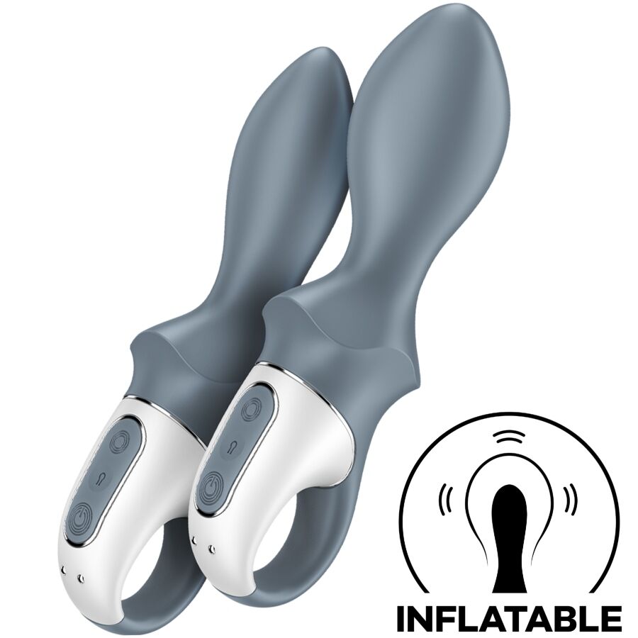 SATISFYER - AIR PUMP BOOTY 1 VIBRATORE ANALE GONFIABILE GRIGIO – Anale gonfiabile – foto 2
