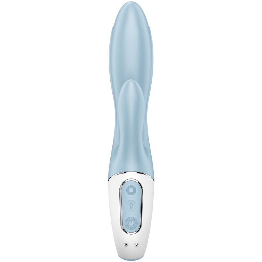 SATISFYER - AIR PUMP BUNNY 1 VIBRATORE GONFIABILE CONIGLIO BLU – Vibratori di coniglio – foto 3