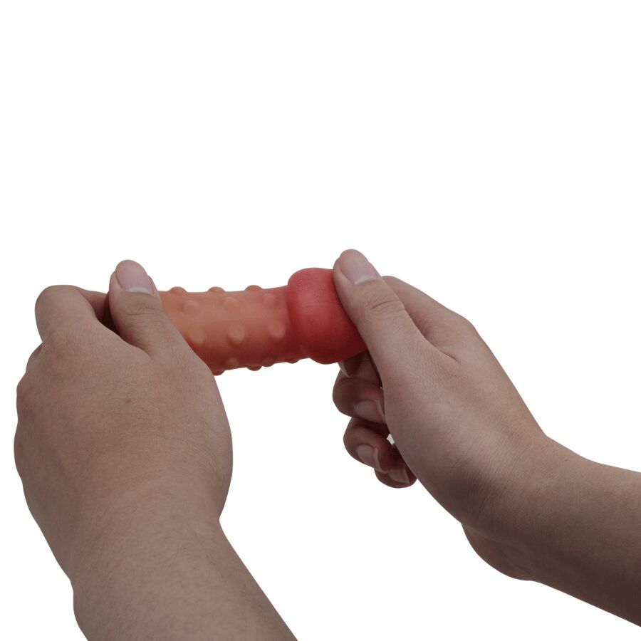 PRETTY LOVE - GUAINA PER PENE STRETTA E VOLUMIZZANTE NATURALE – Manicotti per pene senza estensione – foto 6