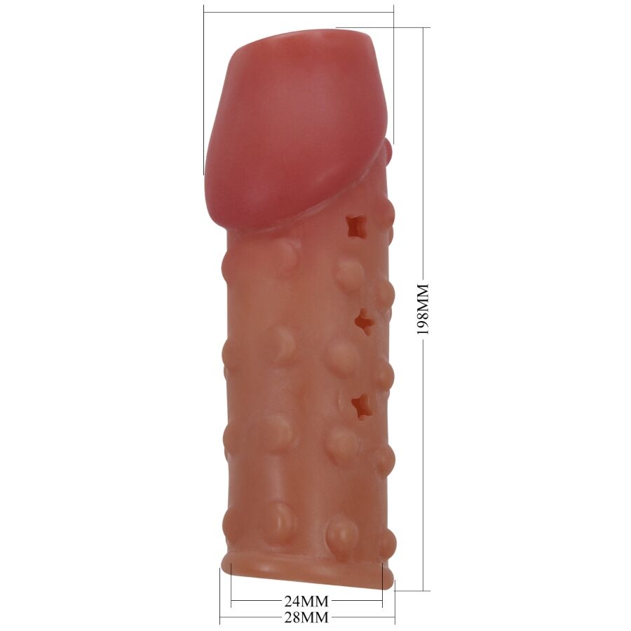 PRETTY LOVE - GUAINA PER PENE STRETTA E VOLUMIZZANTE NATURALE – Manicotti per pene senza estensione – foto 7