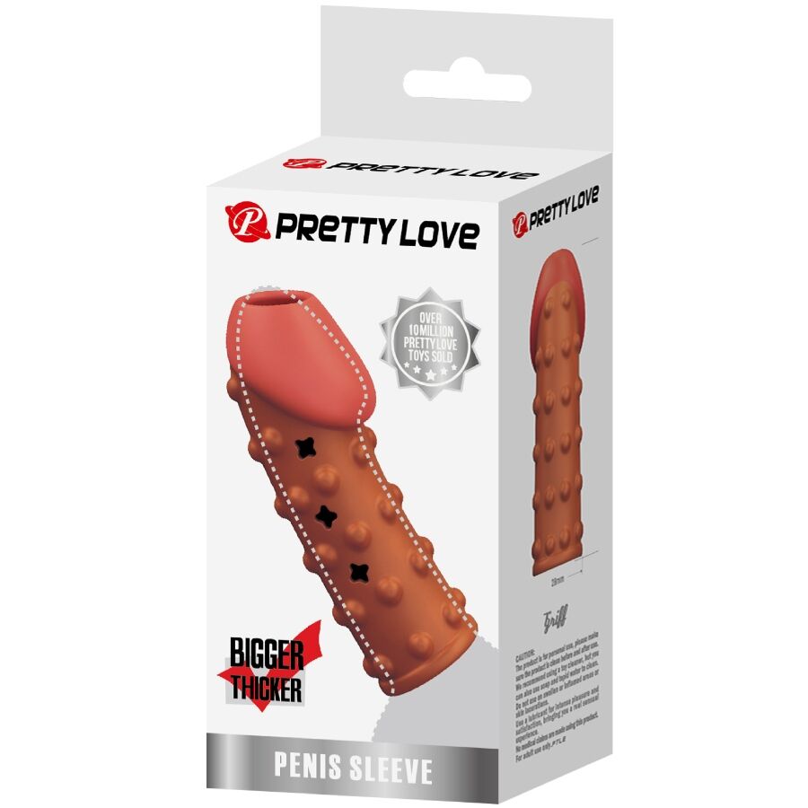 PRETTY LOVE - GUAINA PER PENE STRETTA E VOLUMIZZANTE NATURALE – Manicotti per pene senza estensione – foto 8