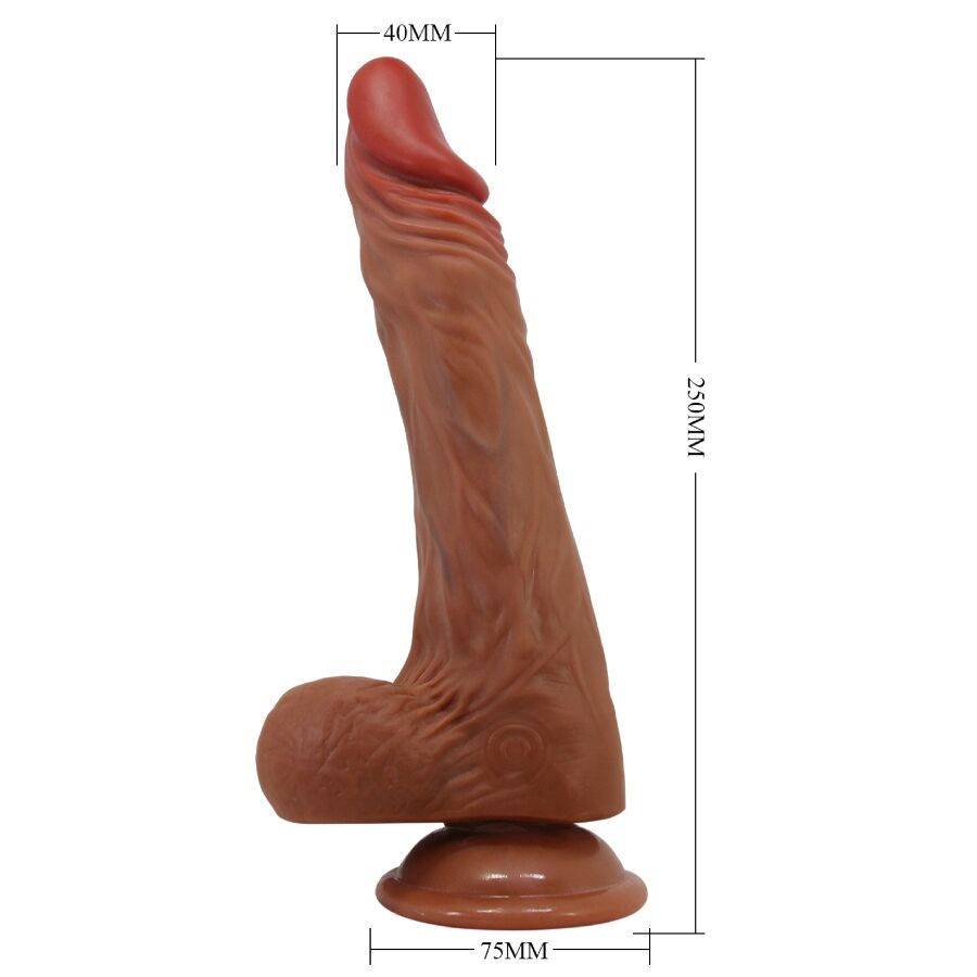 BAILE - CALISTO DILDO REALISTICO 24 CM CARNE – Vibratori realistici – foto 9