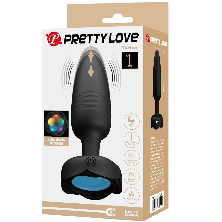 PRETTY LOVE - TARION PLUG ANALE CON LUCE LED NERO 12,5 CM – Tappi anali – foto 9