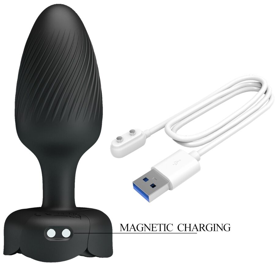 PRETTY LOVE - OSBORN PLUG ANALE CON LUCE LED NERO 9,8 CM – Tappi anali – foto 7