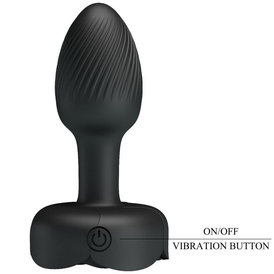PRETTY LOVE - PLUG ANALE OLMAN CON LUCE LED NERO 8,8 CM – Tappi anali – foto 8