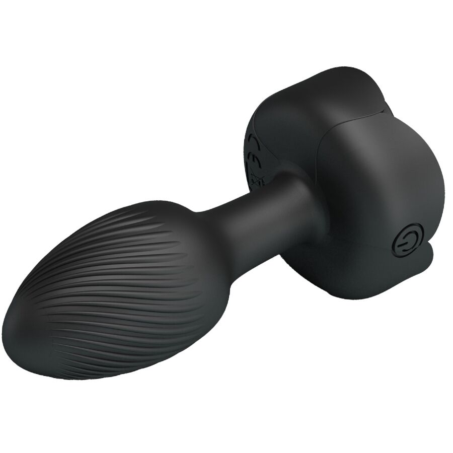 PRETTY LOVE - PLUG ANALE OLMAN CON LUCE LED NERO 8,8 CM – Tappi anali – foto 5