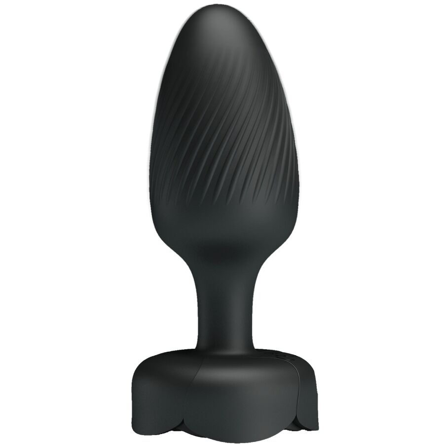 PRETTY LOVE - PLUG ANALE OLMAN CON LUCE LED NERO 8,8 CM – Tappi anali – foto 4