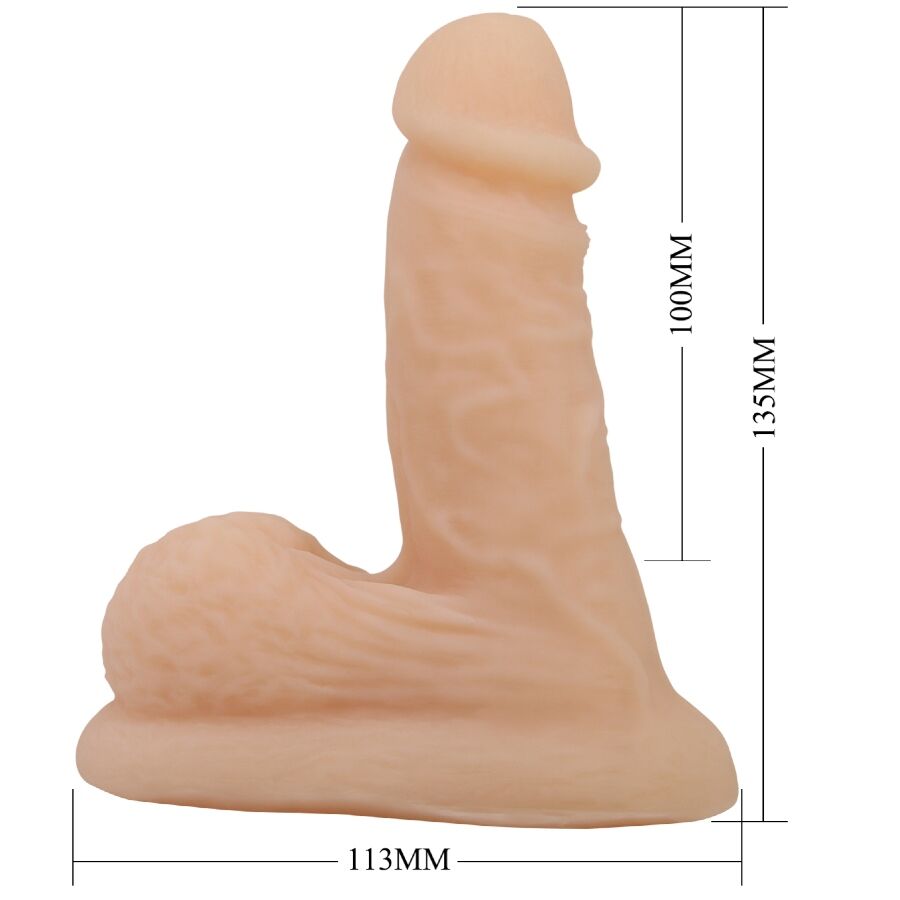 PRETTY LOVE - WILDON DILDO ULTRA REALISTICO ED ELASTICO 10 CM NATURALE – Peni realistici – foto 9