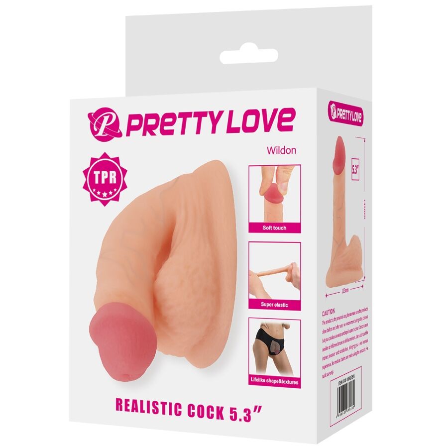 PRETTY LOVE - WILDON DILDO ULTRA REALISTICO ED ELASTICO 10 CM NATURALE – Peni realistici – foto 10