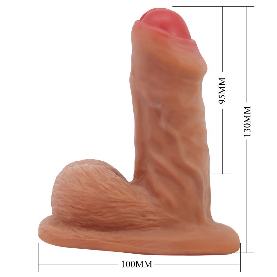 PRETTY LOVE - WARNELL DILDO ULTRA REALISTICO ED ELASTICO 9,5 CM MULATO – Peni realistici – foto 9